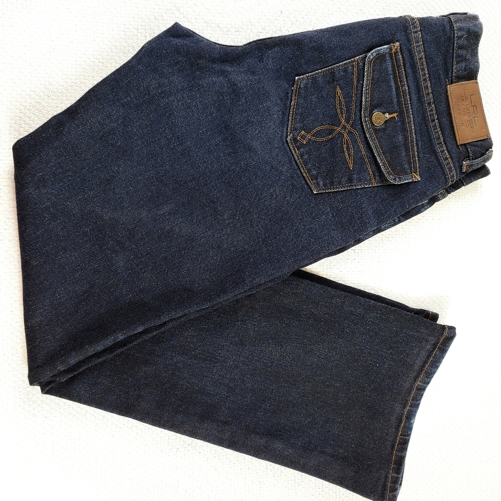 LRL Ralph Lauren Women's Sz 10 Jeans Classic Bootcut Denim Button Pocket
